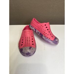 Native Jefferson Marbled Shoe Sandal C6 Pink Purple